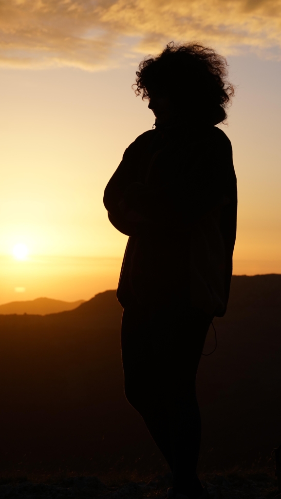 Waiting for the sunrise in Calabria